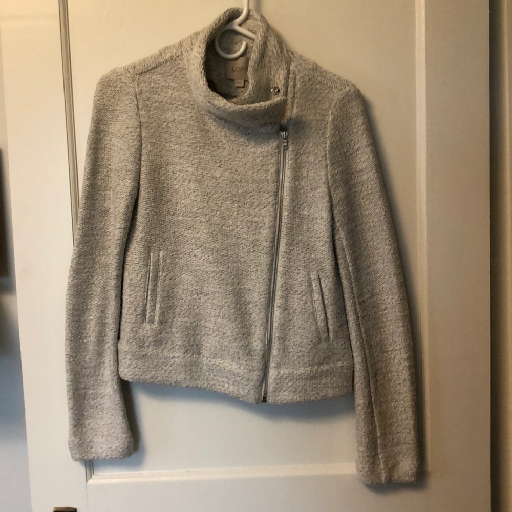 LOFT- grey sweater/ blazer
